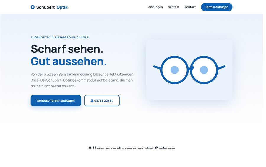 Website Schubert-Optik